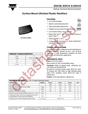 ESH1DHE3/61T datasheet  